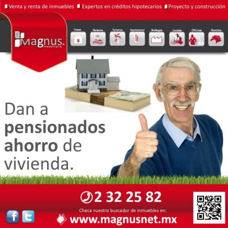 Dan a pensionados ahorro de vivienda