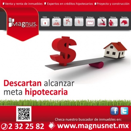 Descartan alcanzar meta hipotecaria