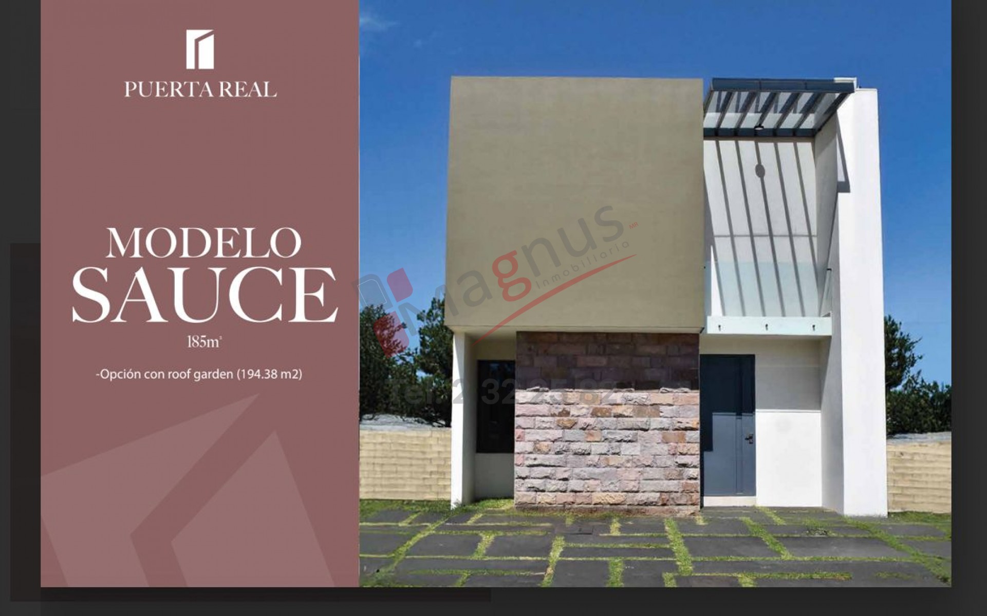 PUERTA REAL, MODELO "SAUCE (NORMAL CON ROOF)"
