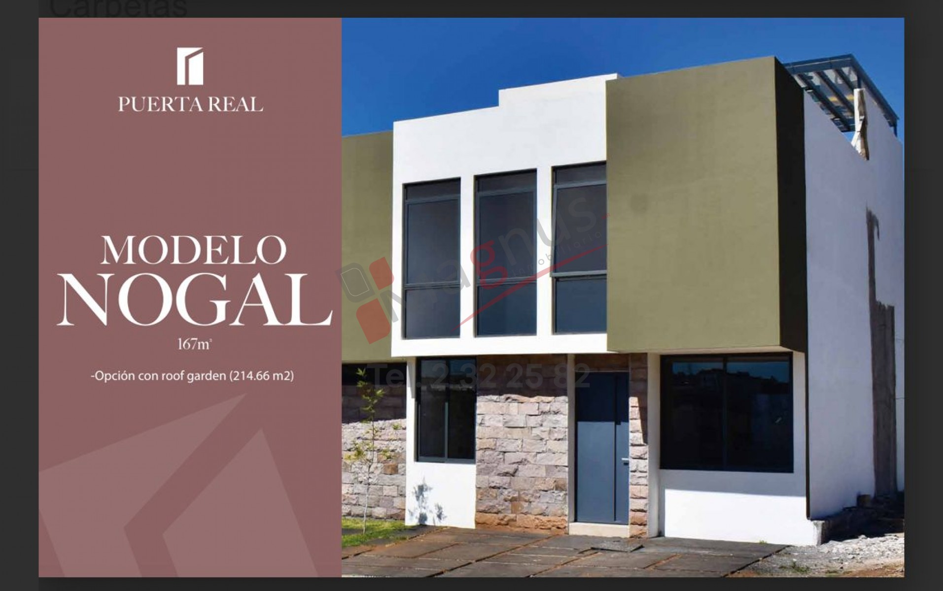 PUERTA REAL, MODELO "NOGAL" (SIN ROOF)