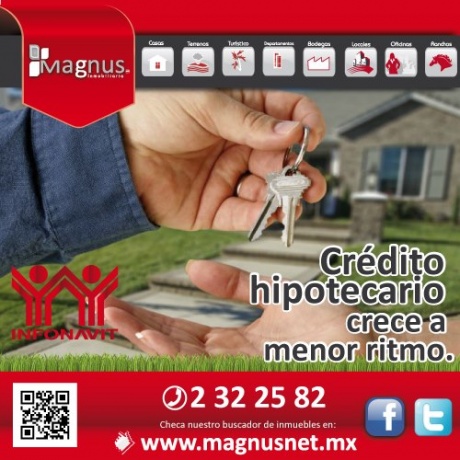 credito hipotecario crece a menor ritmo.