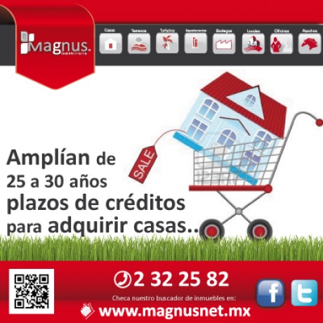 Amplían de 25 a 30 años plazos de créditos para adquirir casas