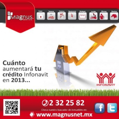 Cuánto aumentará tu crédito Infonavit en 2013